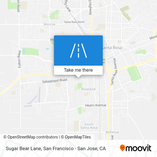 Mapa de Sugar Bear Lane