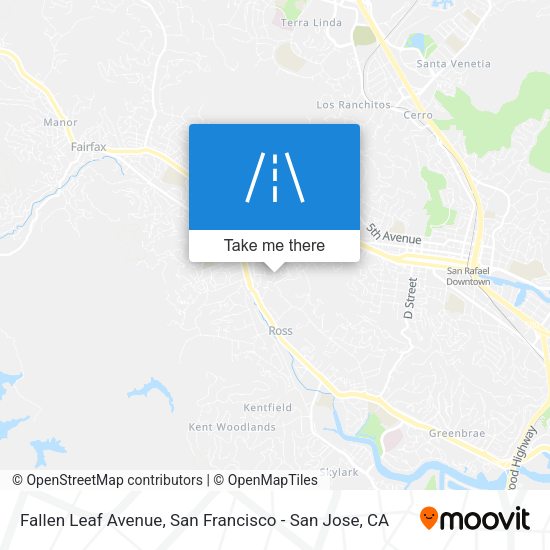 Fallen Leaf Avenue map