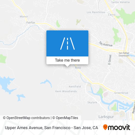 Upper Ames Avenue map