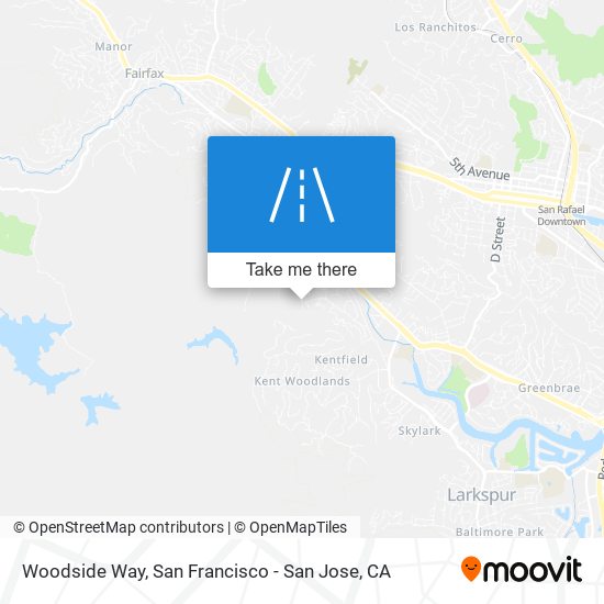 Woodside Way map