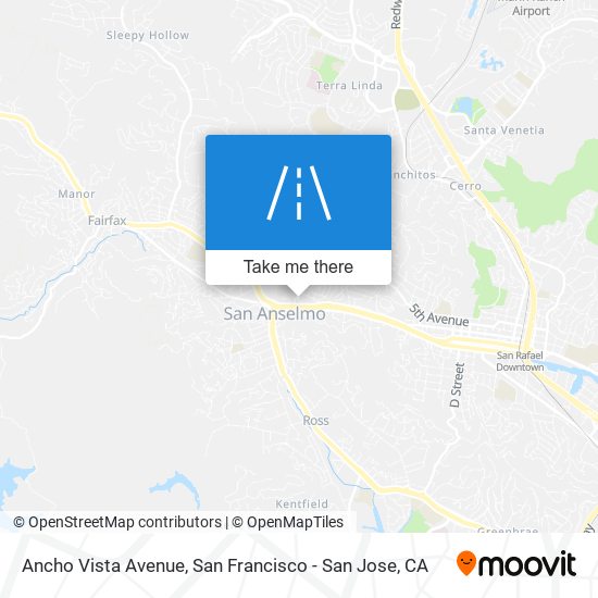 Ancho Vista Avenue map