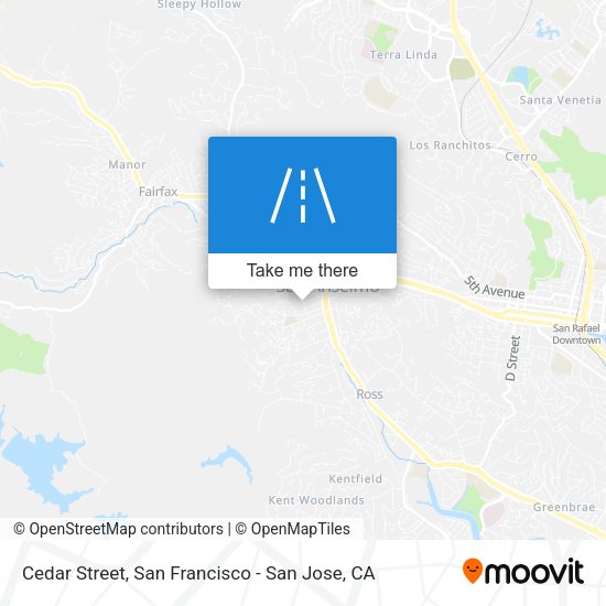Mapa de Cedar Street