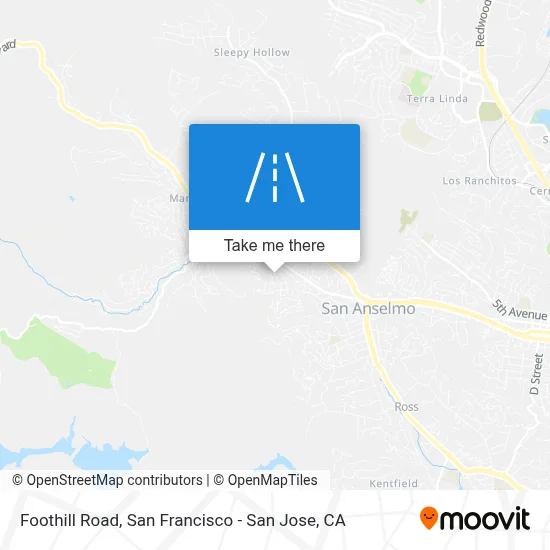 Foothill Road map