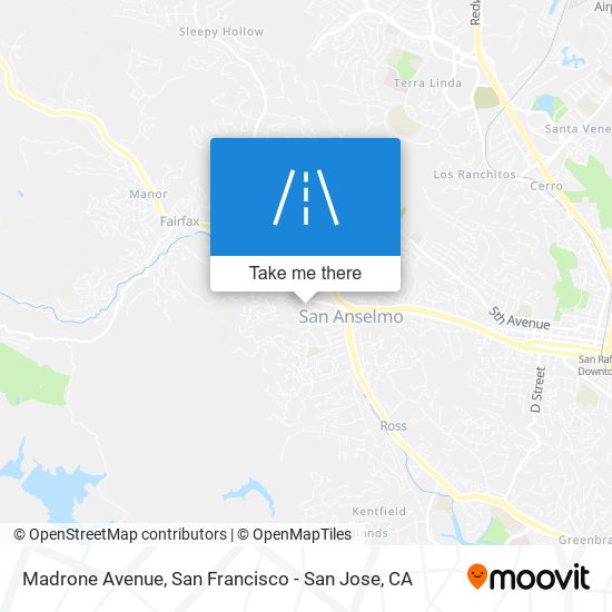 Madrone Avenue map