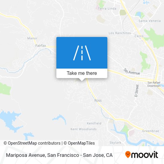 Mapa de Mariposa Avenue