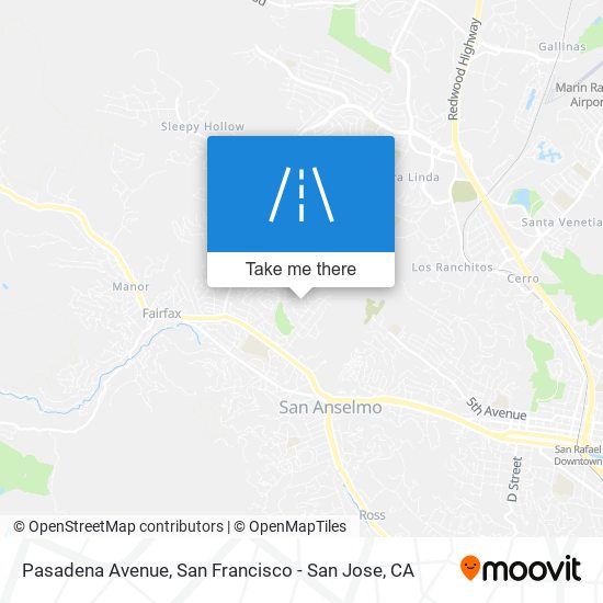 Pasadena Avenue map