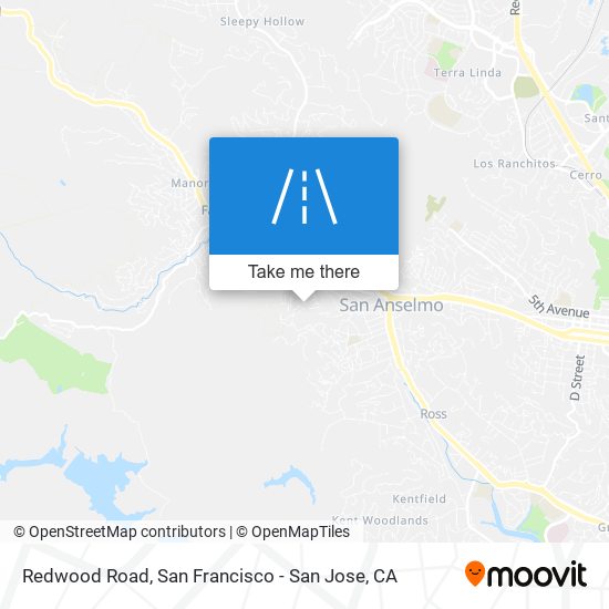 Mapa de Redwood Road