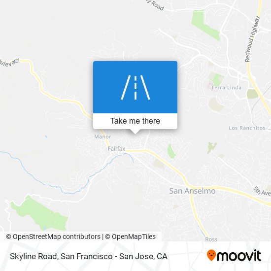 Mapa de Skyline Road