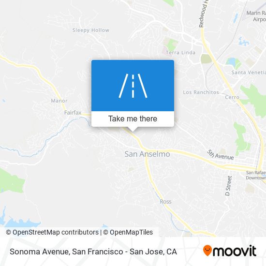 Sonoma Avenue map