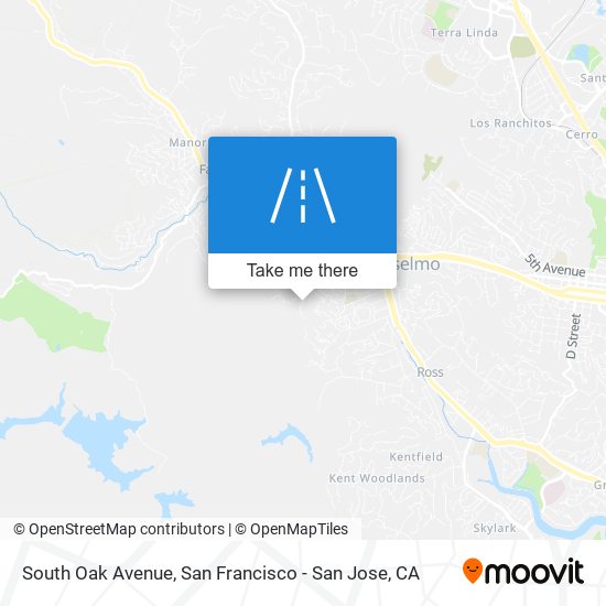 Mapa de South Oak Avenue