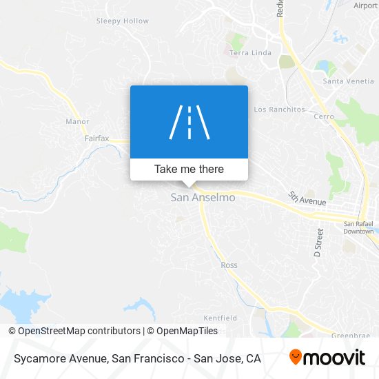 Sycamore Avenue map