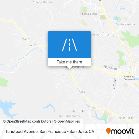 Tunstead Avenue map