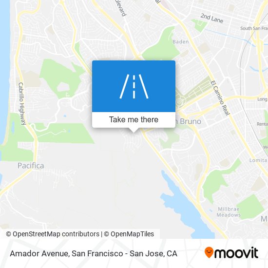 Amador Avenue map