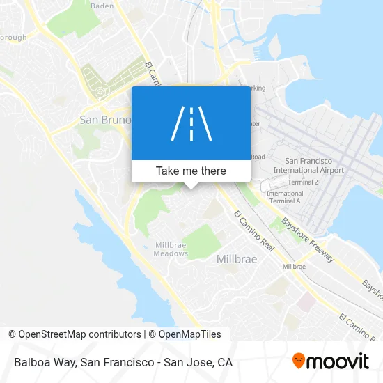Balboa Way map