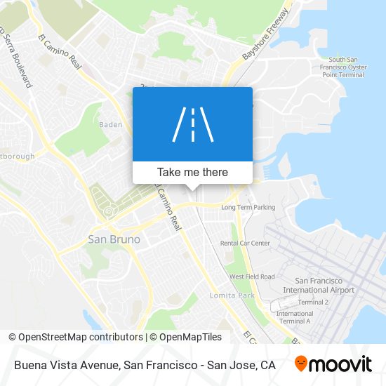 Buena Vista Avenue map