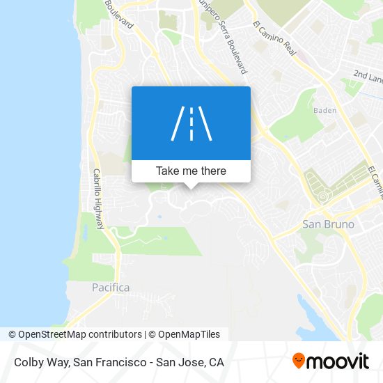 Colby Way map