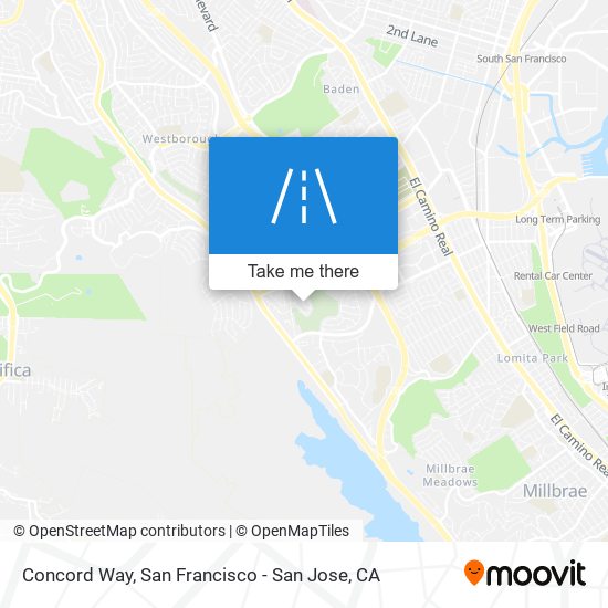 Concord Way map