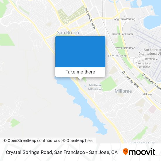 Crystal Springs Road map