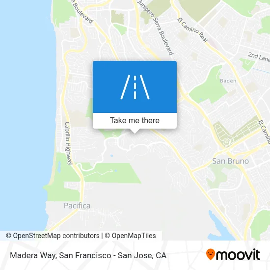 Madera Way map