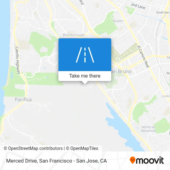 Merced Drive map