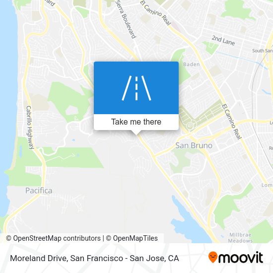 Mapa de Moreland Drive