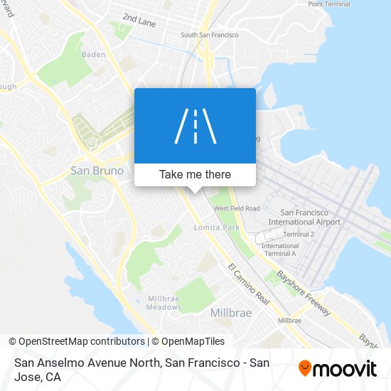 San Anselmo Avenue North map