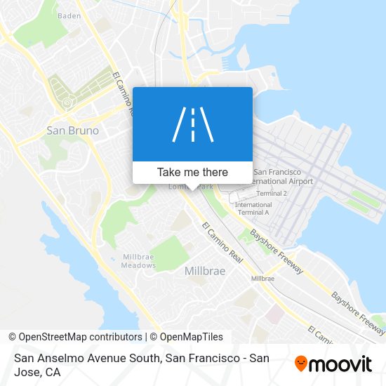 San Anselmo Avenue South map