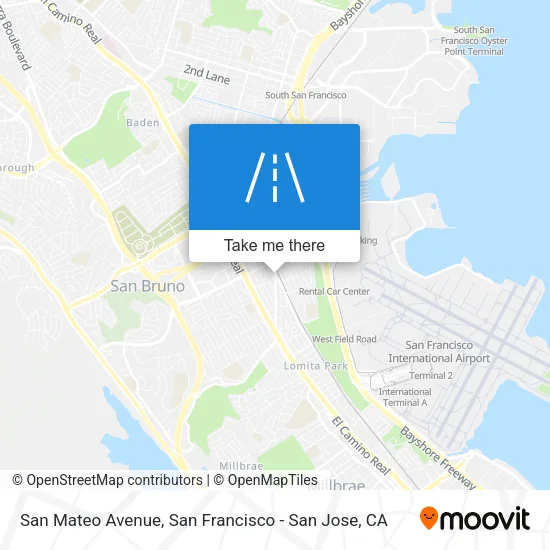 San Mateo Avenue map