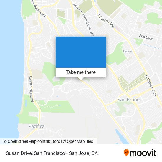 Susan Drive map