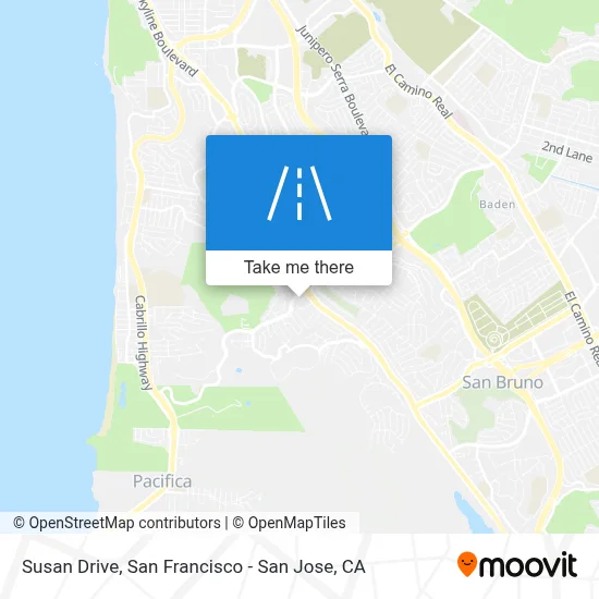 Susan Drive map