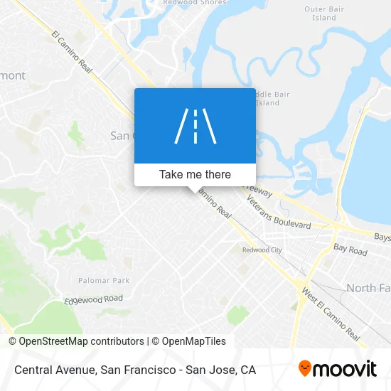 Central Avenue map