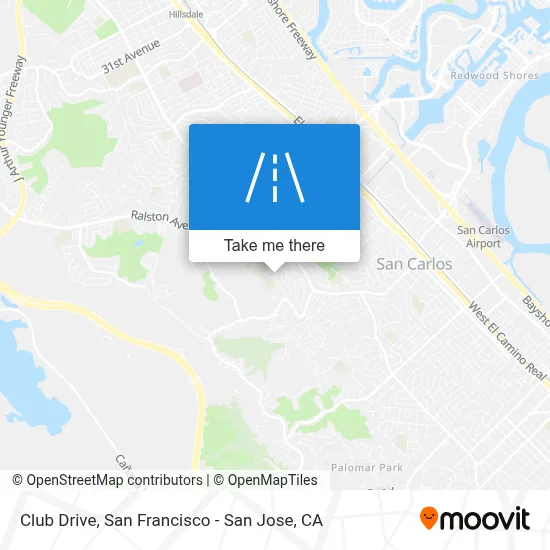 Club Drive map