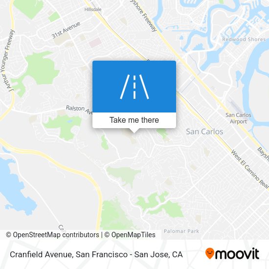Mapa de Cranfield Avenue