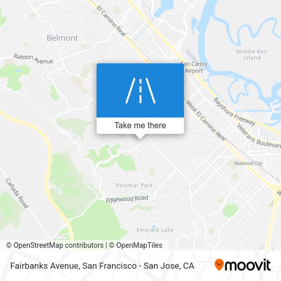 Mapa de Fairbanks Avenue