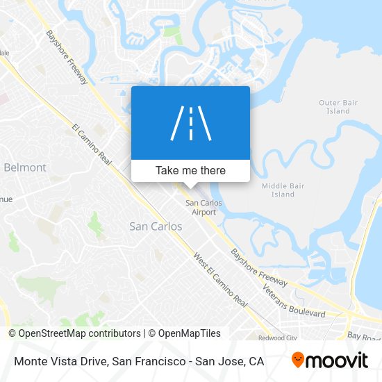 Monte Vista Drive map