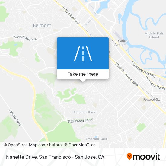 Nanette Drive map