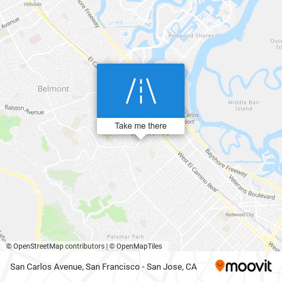 San Carlos Avenue map
