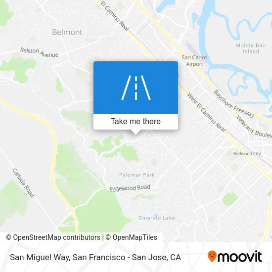 San Miguel Way map