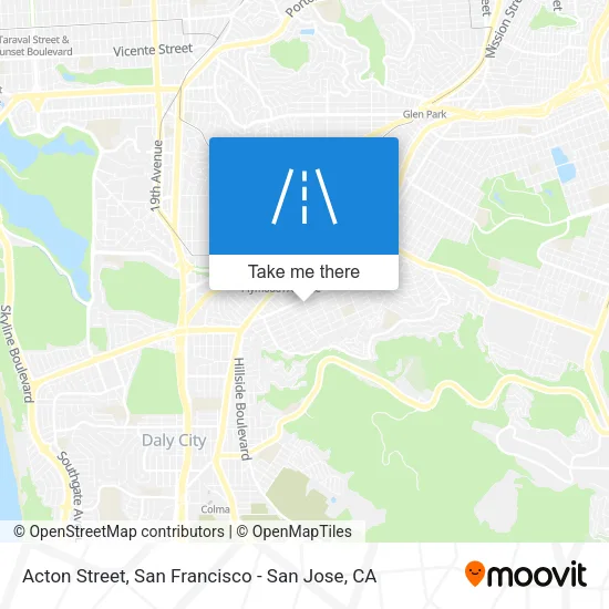 Acton Street map