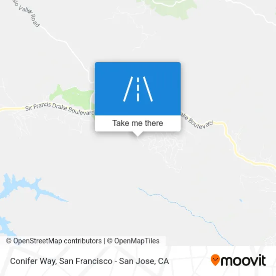 Conifer Way map