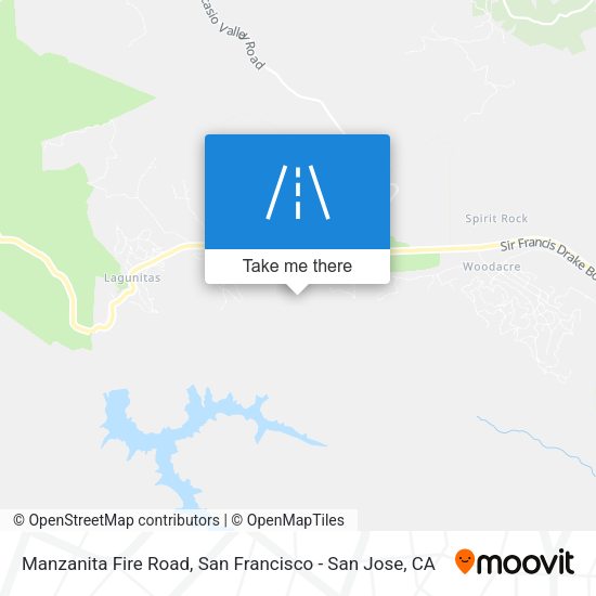 Manzanita Fire Road map