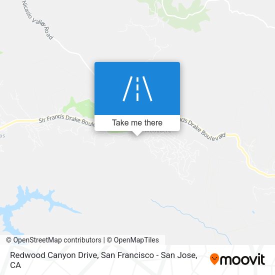 Mapa de Redwood Canyon Drive