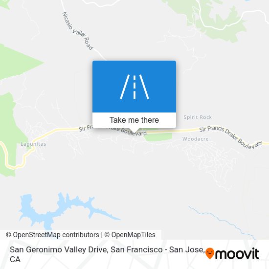 San Geronimo Valley Drive map