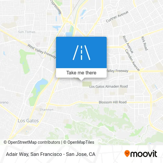 Adair Way map