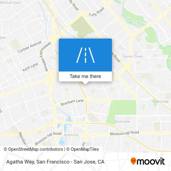 Agatha Way map