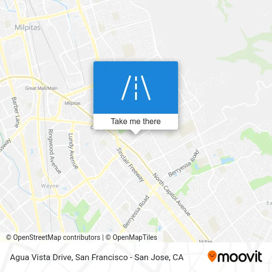 Agua Vista Drive map