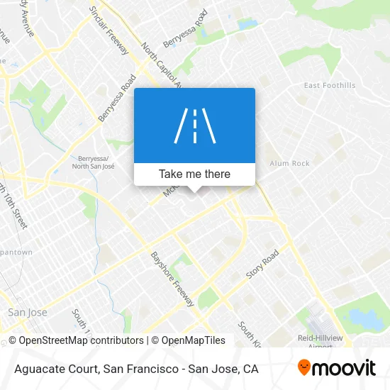 Aguacate Court map