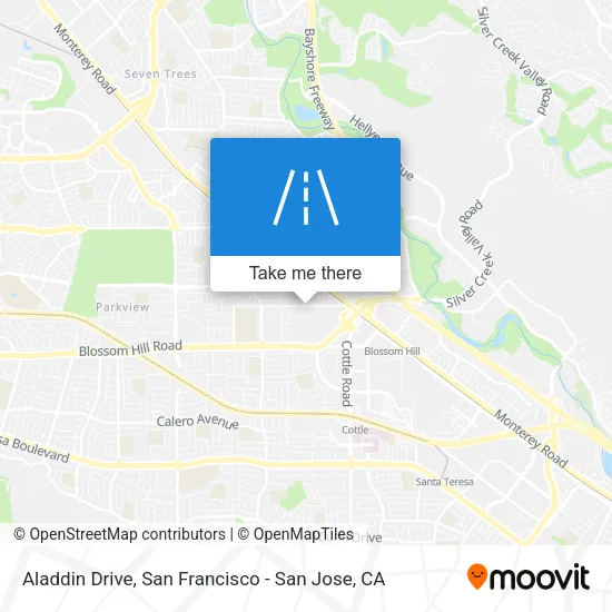 Aladdin Drive map