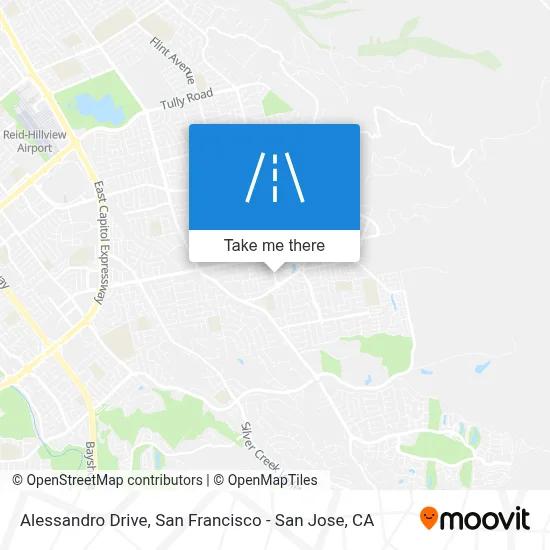 Alessandro Drive map