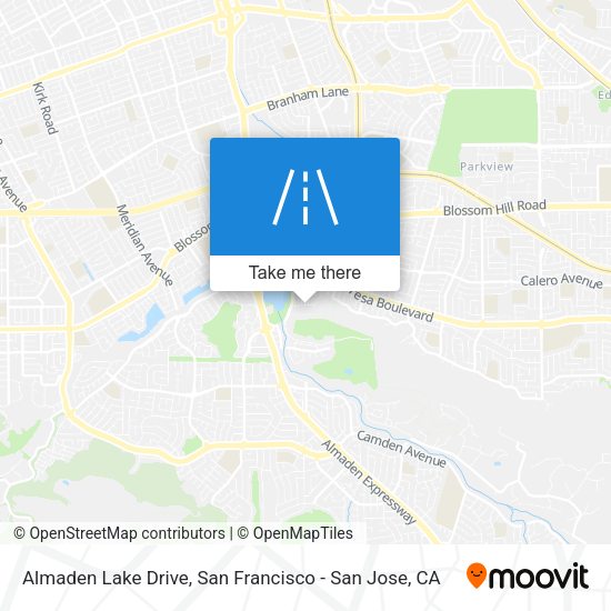 Almaden Lake Drive map